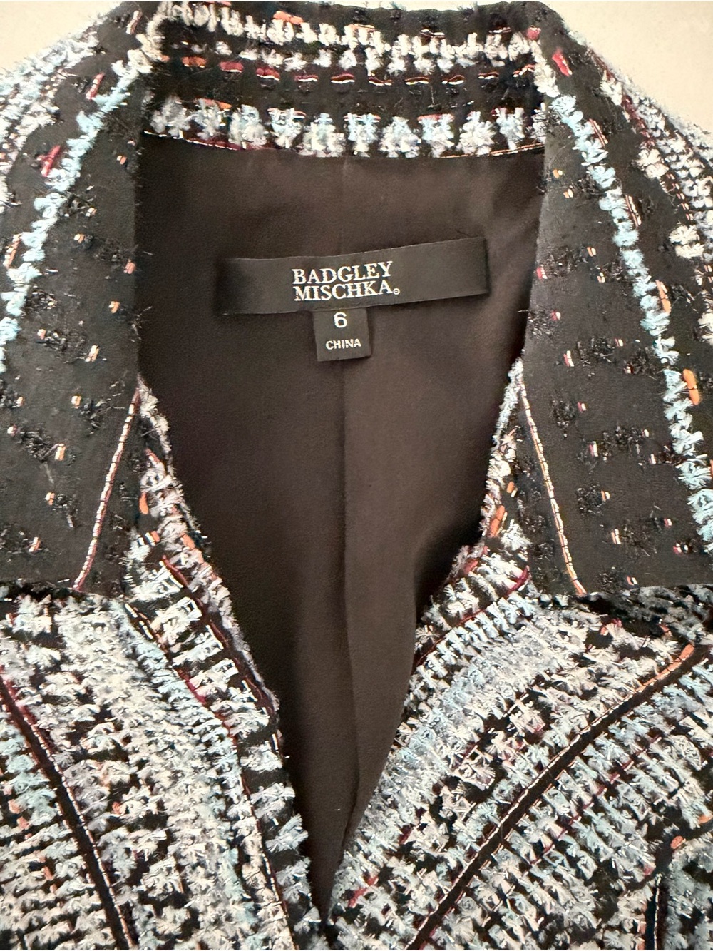 Badgley Mischka Collection Embellished Fil Coup Jacket - Picture 6 of 8